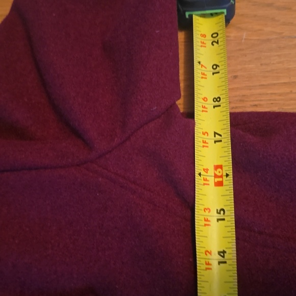 VINE & VALLEY BRAND WOMEN'S BURGUNDY PEACOAT SIZE MEDIUM - Picture 12 of 16